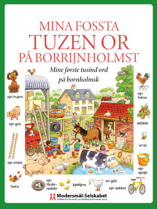 Mina fossta tuzen or på borrijnholmst (mine første tusind ord på bornholmsk)