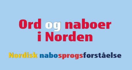 Udsnit af forside med årbogens titel og undertitel: Ord og naboer i Norden ‒ Nordisk nabosprogsforståelse