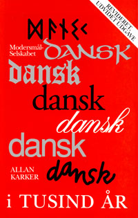 Forsiden på Dansk i tusind år v. Allan Karker