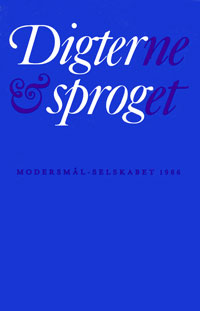 Forsiden på Digterne og sproget (Årbog 1986)