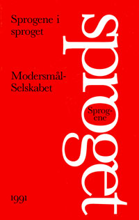 Forsiden på Sproget i sprogene (Årbog 1991)