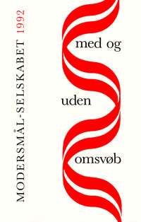 Forsiden på Med og uden omsvøb (Årbog 1992)
