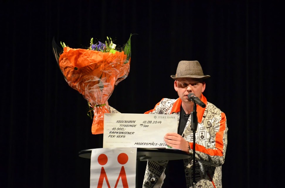 Per Vers fik Modersmål-Prisen 2014